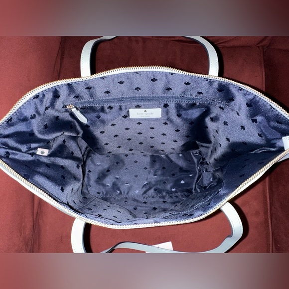 Kate Spade Kitt Nylon Large Tote Avalon Mist Like New - Picture 5 of 16